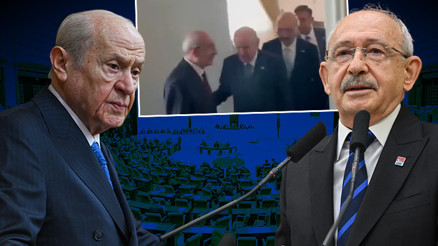 TBMMde sürpriz görüşme: MHP lideri Bahçeli, CHP lideri Kılıçdaroğlu ile bir araya geldi