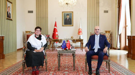 Kurtulmuş, Avrupa Konseyi Parlamenterler Meclisi Başkanı Bayr ile görüştü