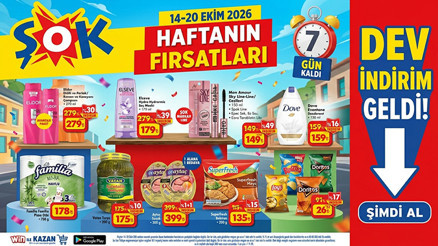 SATIŞTA ŞOK AKTÜEL 14-20 EKİM 2026 KATALOĞU - İNDİRMLİ ÜRÜNLER AFİŞİ || Şokta bu hafta neler var Şok broşürü Şarjlı Çok Fonksiyonlu Oto Süpürgesi, Çift Kişilik Battaniye getiriyor