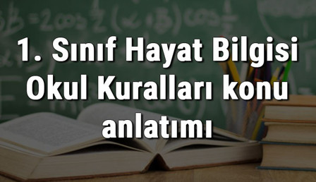1. Sınıf Hayat Bilgisi Okul Kuralları konu anlatımı