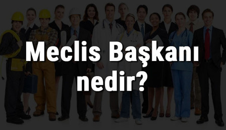 Meclis Başkanı nedir, ne iş yapar ve nasıl olunur? Meclis Başkanı olma şartları, maaşları ve iş imkanları