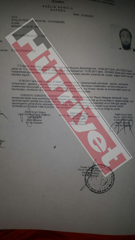 Atalay Filiz’e rapor şoku