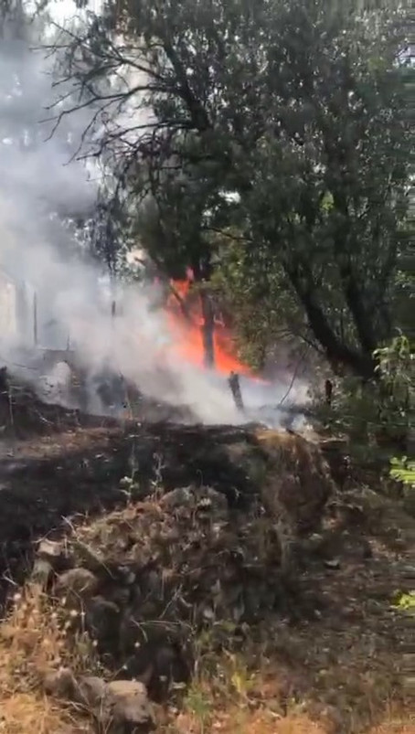 Elazığ’da anız yangınında 100 dönüm arazi kül oldu