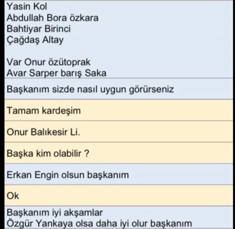 MHK Başkanı Ferhat Gündoğdu ve hakem Yasin Kolun WhatsApp yazışmaları ortaya çıktı Değişme şansımız varsa Özgür abi olsun