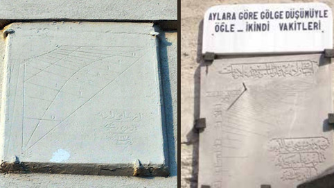 250 yıllık güneş saatine badana