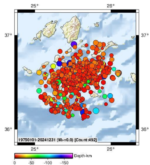 Son 5 günde 650 deprem Uyuyan tehlike Santorini... Kandilli Rasathanesinden dikkat çeken rapor