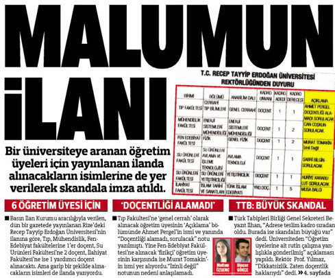 O üniversitenin rektörü istifa etti