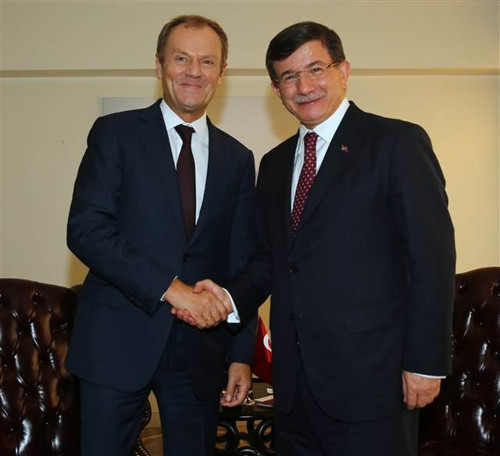 Davutoğlu New Yorkta liderlerle görüştü