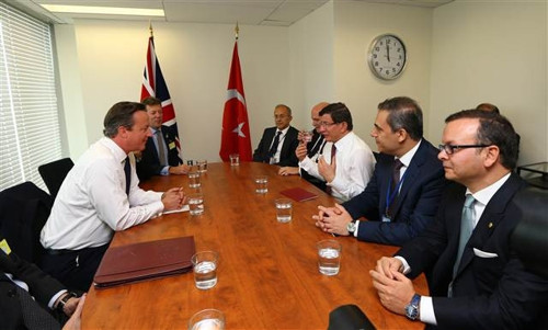 Davutoğlu New Yorkta liderlerle görüştü