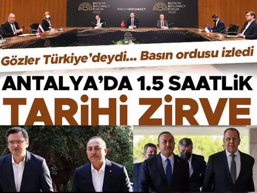 Antalya görüşmesi bugün de dünya gündeminde Başlı başına diplomatik zafer