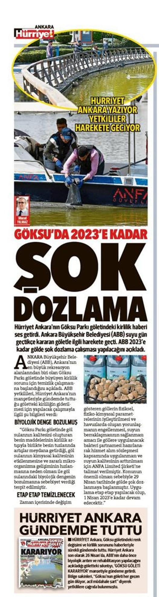 Göksu göletinin dünü ve bugünü