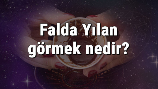 Falda Yılan görmek nedir? Kahve falında yılan görmenin anlamı