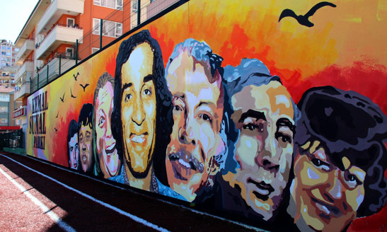 Hababam duvarı vandal kurbanı