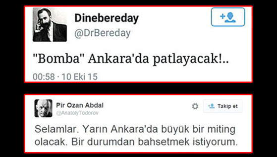 Ankaradaki saldırıyı haber veren tweet’ler