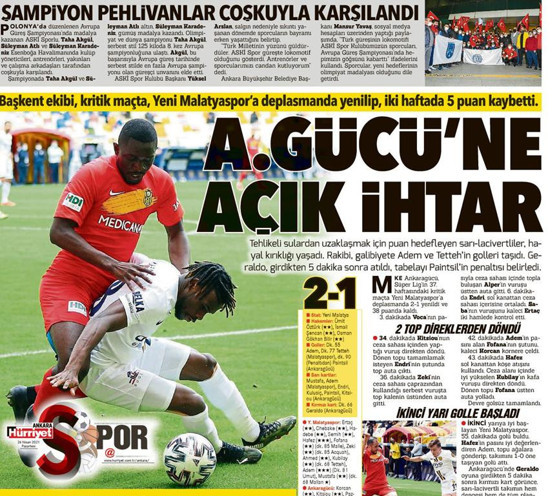 Salonda coşku sahada hüsran