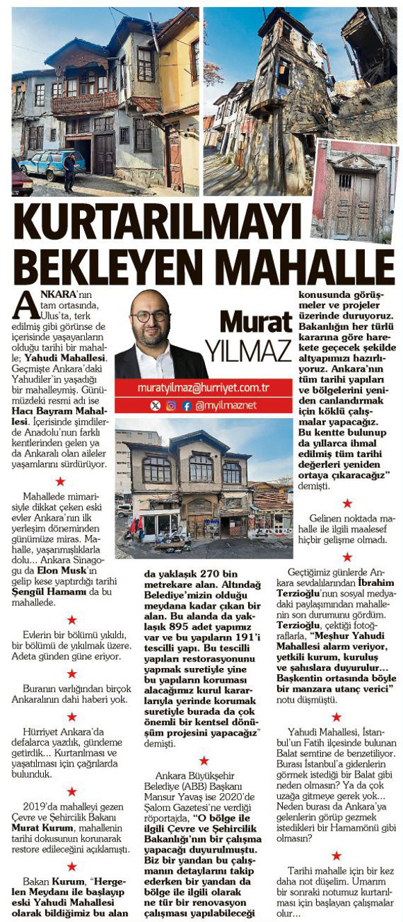 Yahudi Mahallesi için son çağrı