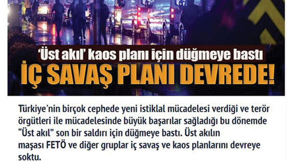 Sabah gazetesi üst akılın hizmetinde