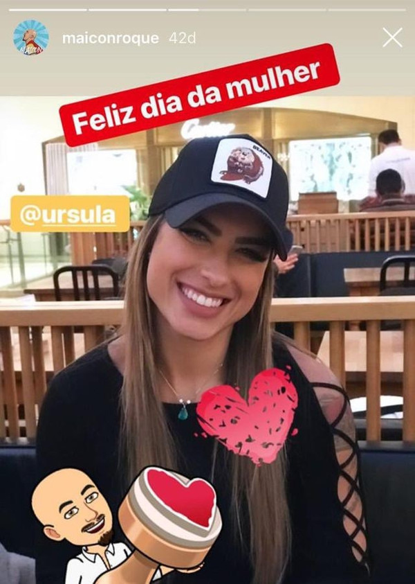 Maicondan eşi Ursulaya sürpriz mesaj