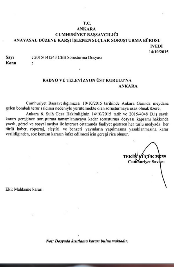 Ankara katliamında ‘her türlü’ yayın yasak