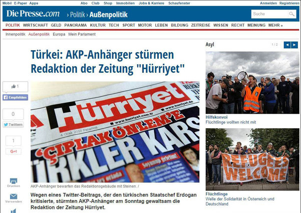 Hürriyete saldırıyı dış basın böyle gördü