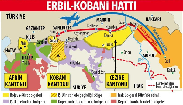 Erbilden yola çıkan Peşmerge grubu Mardinde