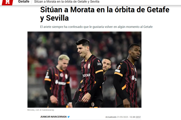 Alvaro Moratada olay transfer gelişmesi İki İspanyol takımı istiyor ama...