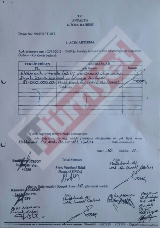 Mardan Palacein yeni sahibi Halkbank oldu