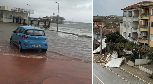 YALOVADA FIRTINA SONRASI İDO SEFERLERİ İPTAL