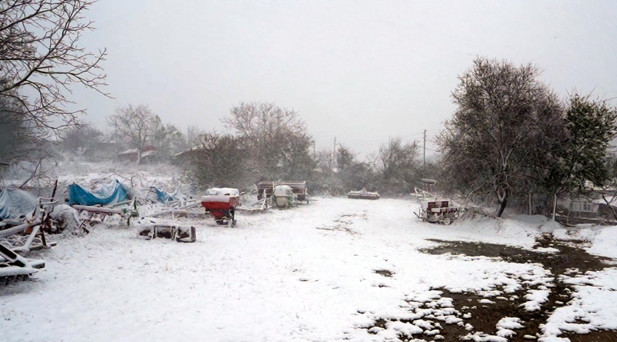 TRAKYANIN YÜKSEKLERİNE KAR YAĞDI