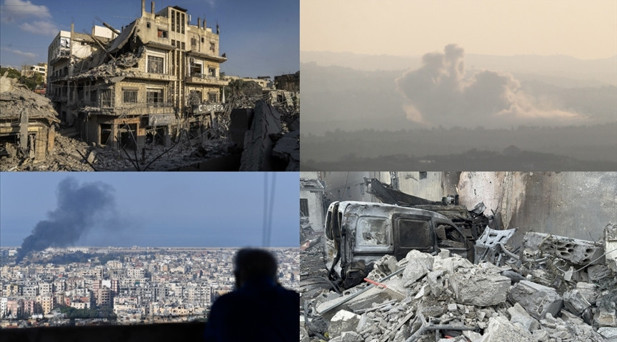 İsrail ordusu, Lübnanda tahliye çağrısı yaptığı 4 beldeye saldırı düzenledi