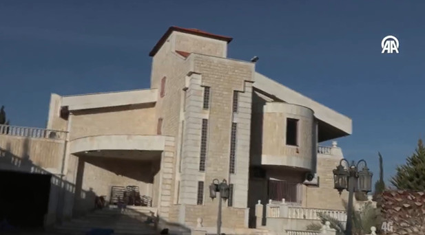 Esad’ın kardeşi Mahir Esad’a ait uyuşturucu üretim villası görüntülendi