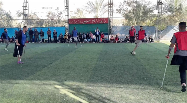 İsrail saldırıları altındaki Gazzede ampute futbolcular, aylar sonra antrenman yaptı