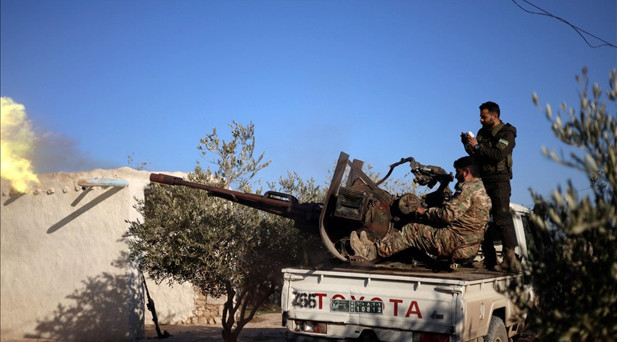 Suriye Milli Ordusu güçleri, Münbiç çevresinde saldırılar düzenleyen PKK/YPGli teröristlerle çatışıyor