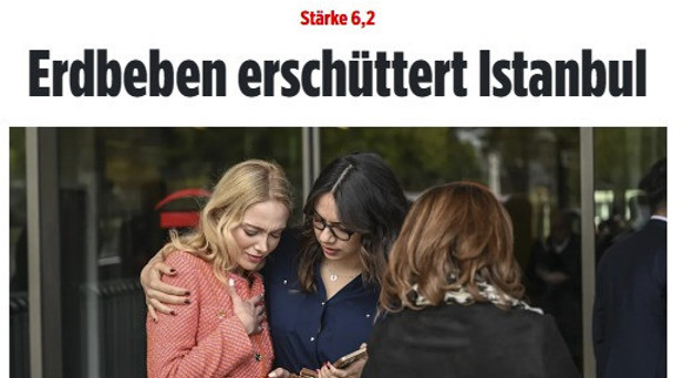 Bild: Deprem İstanbulu salladı