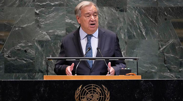 BM Genel Sekreteri Guterres açılış konuşmasında Gazzeye dikkat çekti