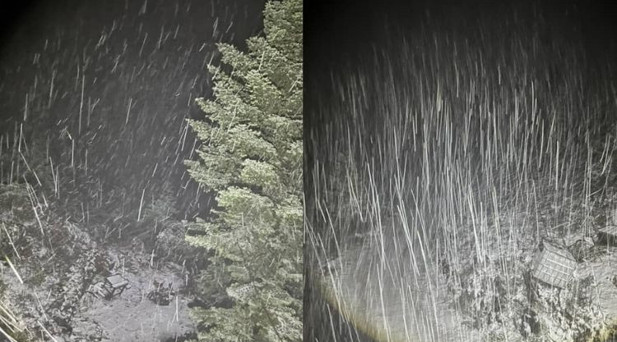 BOLU’NUN YÜKSEK KESİMLERİNE KAR YAĞDI