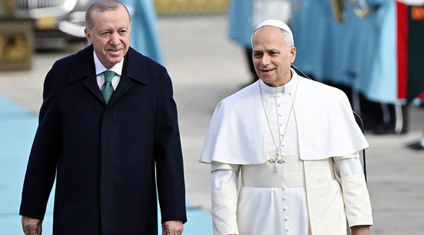 Cumhurbaşkanı Erdoğan, Papa Leo ile bir araya geldi