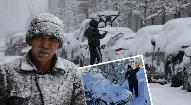 Kar sevenleri mest edecek manzaralar Lapa lapa yağdı, her yer beyaza büründü
