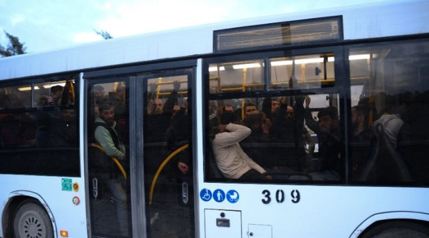 YPG/SDG mensupları otobüslerle kentten gönderildi