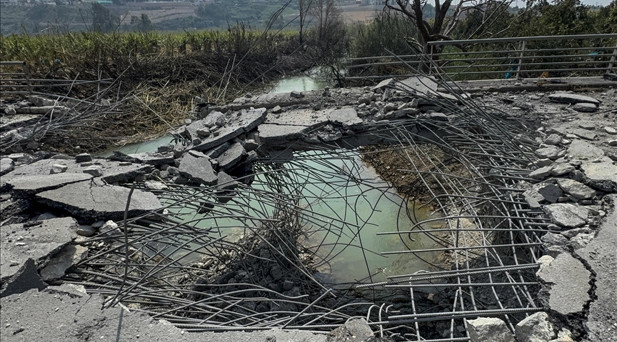 Litani Nehrinde bir köprü daha yıkıldı