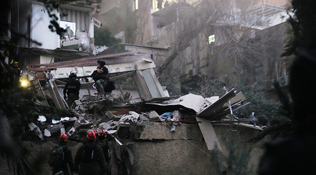 Hayfada ağır hasar oluştu