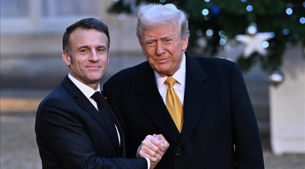 Macron ile Trump görüştü