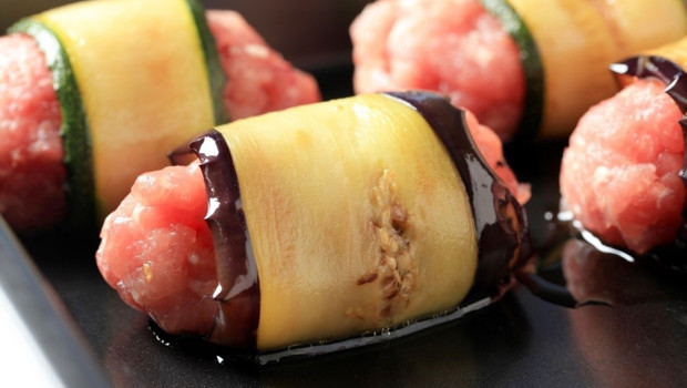 Kabak ve Patlıcan Rulolu Köfteler