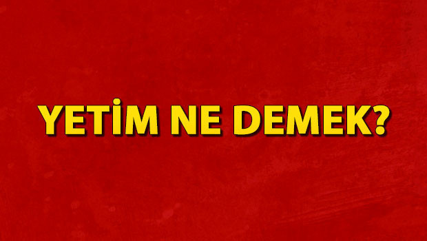 Yetim ne demek? Yetim nedir? Yetim TDK kelime anlamı