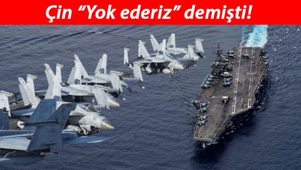 Çin tehdit etmişti, bu kareler dünyayı şoke etti