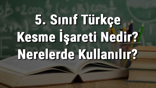 5. Sınıf Türkçe Kesme İşareti Nedir? Nerelerde Kullanılır? Kesme İşareti Kullanımı konu anlatımı