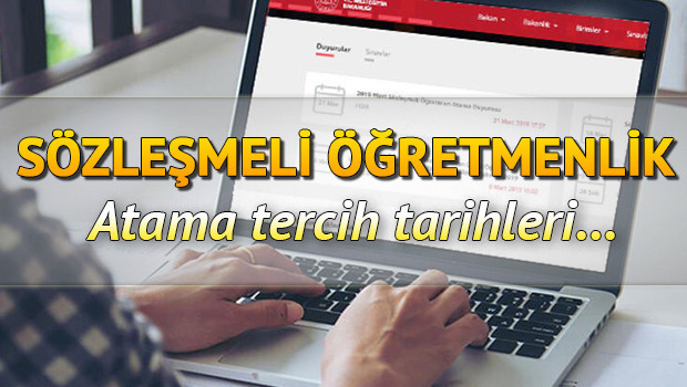 20 bin sözleşmeli öğretmenlik atama tercihleri ne zaman Sözleşmeli öğretmenlik atama takvimi