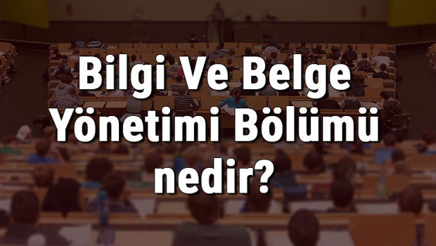 Bilgi Ve Belge Yönetimi Bölümü nedir ve mezunu ne iş yapar? Bölümü olan üniversiteler, dersleri ve iş imkanları