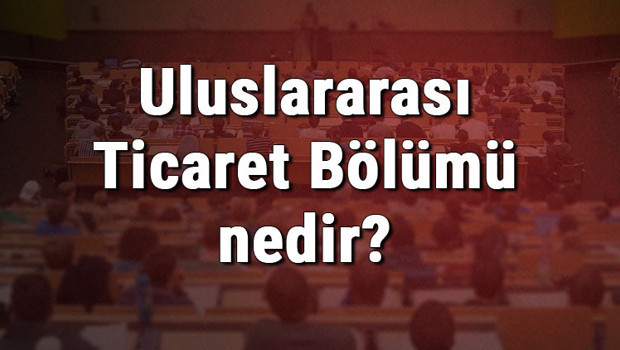 Uluslararası Ticaret Bölümü nedir ve mezunu ne iş yapar? Bölümü olan üniversiteler, dersleri ve iş imkanları