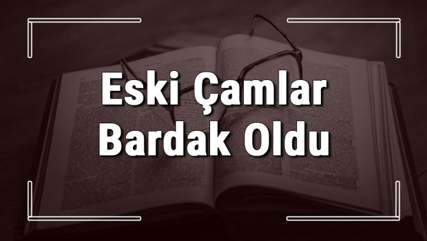 Eski Çamlar Bardak Oldu atasözünün anlamı ve örnek cümle içinde kullanımı (TDK)